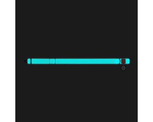 Нашийник для тварин WAUDOG Waterproof з QR металічна пряжка-фастекс Ш 25 мм Д 38-58 см ментоловий (2783)