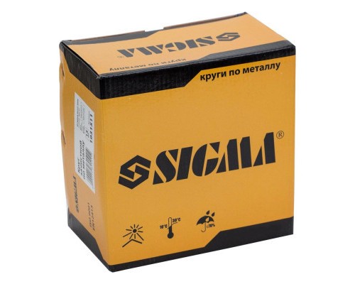 Круг зачистний Sigma по металу 180×6.0×22.2мм, 8500 об/хв (1931511)