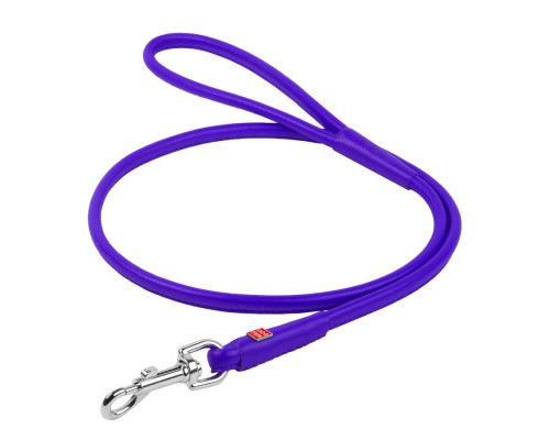 Повідок для собак WAUDOG Glamour круглий XS d 6 мм Д 122 см фіолетовий (33809)