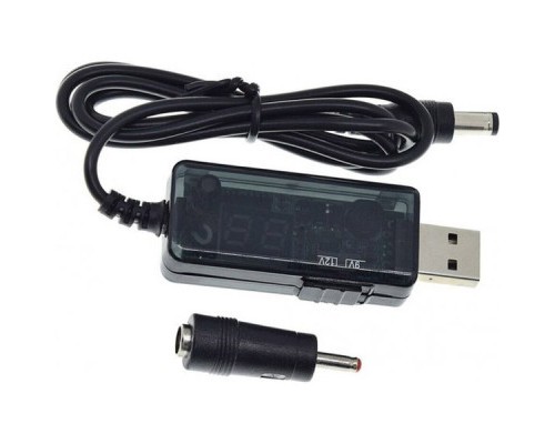 Кабель живлення USB-AM to 5.5/3.5mm 9/12V 0.8m Maxxter (UB-DC9/12-0.8M)