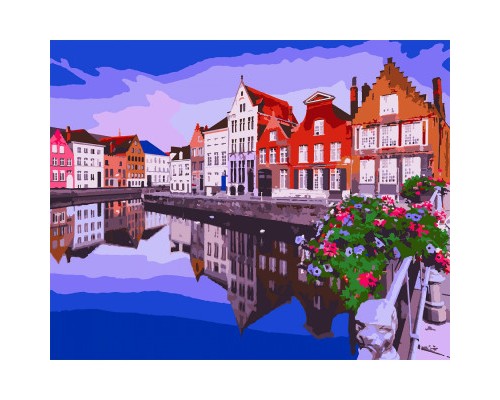 Картина по номерам Santi Сонячний Амстердам 40х50 см (954736)