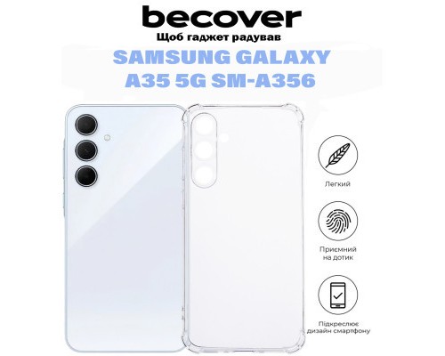 Чохол до мобільного телефона BeCover Anti-Shock Samsung Galaxy A35 5G SM-A356 Clear (710854)