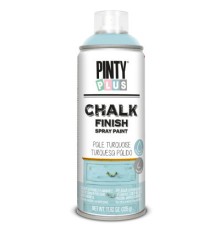 Фарба-аерозоль Pintyplus на водній основі Chalk-finish, Бірюза світла, 400 мл (8429576231403)