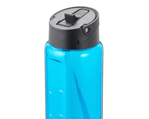 Пляшка для води Nike TR Renew Recharge Straw Bottle 24 OZ блакитний, чорний 709 мл N.100.7642.445.24 (887791733429)