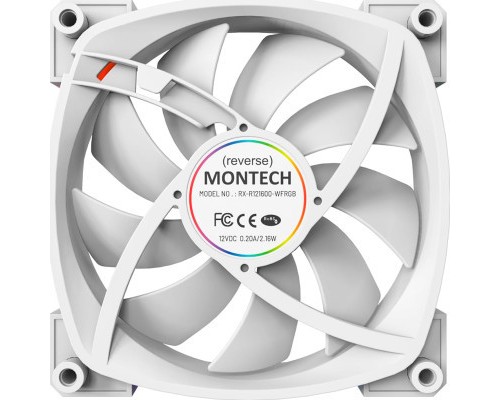 Кулер до корпусу MONTECH RX120 PWM WHITE