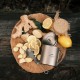 Ложка-виделка туристична Naturehike NH19C001-J сіра з мішечком (6927595734759)