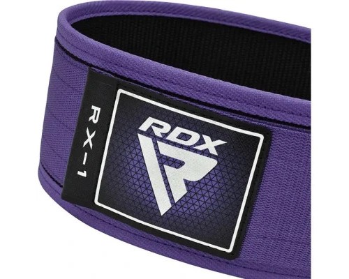 Атлетичний пояс RDX RX1 Weight Lifting Belt Purple XS (WBS-RX1PR-XS)