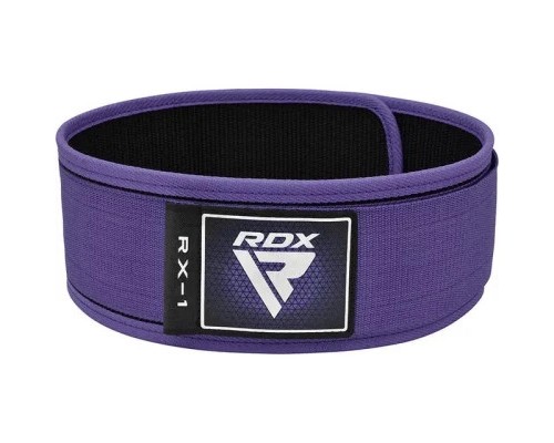 Атлетичний пояс RDX RX1 Weight Lifting Belt Purple XS (WBS-RX1PR-XS)