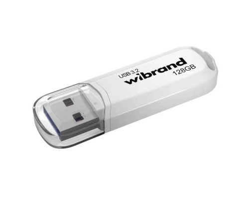 USB флеш накопичувач Wibrand 128GB Marten White USB 3.2 Gen 1 (USB 3.0) (WI3.2/MA128P10W) 