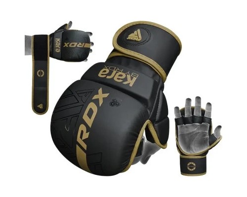 Рукавички для MMA RDX F6 Kara Matte Golden Plus L/XL (GSR-F6MGL-L/XL+)