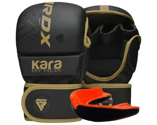 Рукавички для MMA RDX F6 Kara Matte Golden Plus L/XL (GSR-F6MGL-L/XL+)