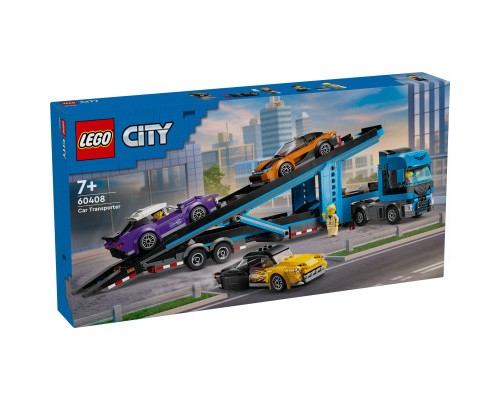 Конструктор LEGO City Вантажівка-транспортер зі спортивними авто (60408)