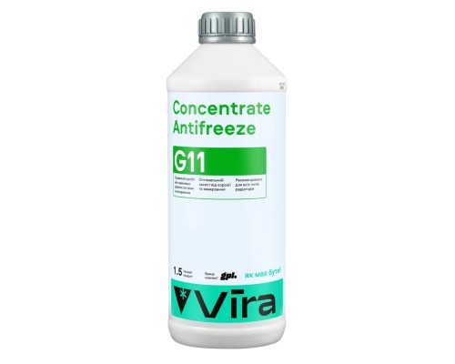 Антифриз VIRA Concentrate G11 зелена 1,5л (VI2002) 