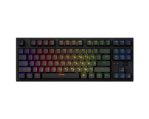 Клавіатура GamePro MK180B Hot-Swap Red Swich RGB USB UA Black (MK180B)