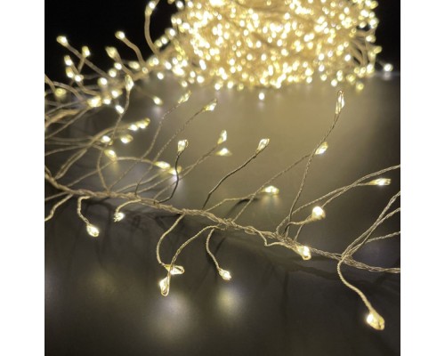 Гірлянда ColorWay Кластер LED 200 6 м 8 функцій Мідна струна Теплий колір 220 V (CW-G-200L6VC)