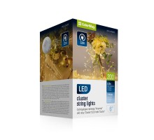 Гірлянда ColorWay Кластер LED 200 6 м 8 функцій Мідна струна Теплий колір 220 V (CW-G-200L6VC)