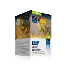 Гірлянда ColorWay Кластер LED 200 6 м 8 функцій Мідна струна Теплий колір 220 V (CW-G-200L6VC)