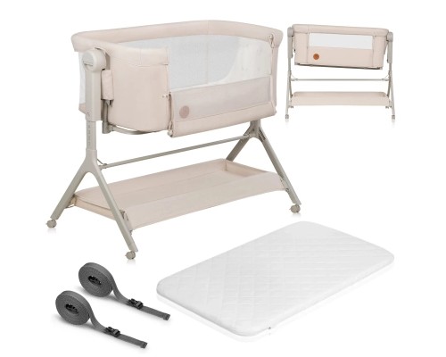 Ліжечко Lionelo приставна LEONIE PLUS BEIGE SAND (LO-LEONIE PLUS BEIGE SAND)