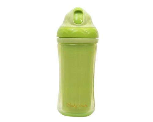 Поїльник-непроливайка Baby Team З подвійними стінками і трубочкою 280 мл (4824428050210)