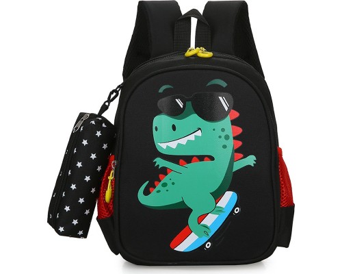 Рюкзак дитячий Evo-kids Small Dino Skate Black (2418-24 Black Dino Skate)