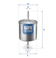 Фільтр паливний UFI 31.846.00