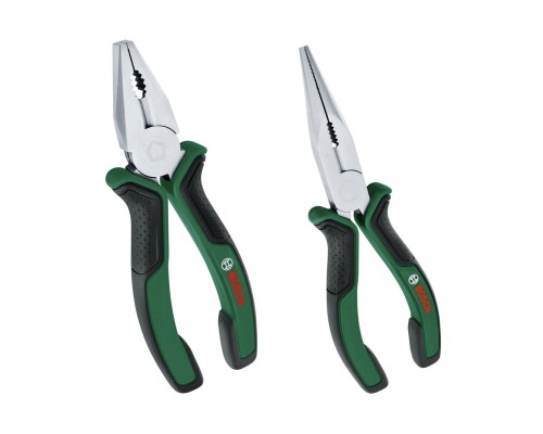 Плоскогубці Bosch набір 2 шт, комбіновані, подовжені (1.600.A02.75H)