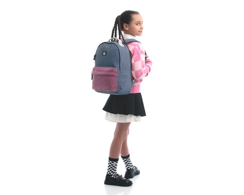 Рюкзак шкільний GoPack Education Teens 147 темно-сірий (GO25-147M-3)