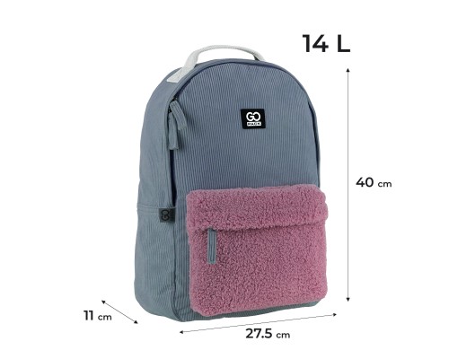 Рюкзак шкільний GoPack Education Teens 147 темно-сірий (GO25-147M-3)