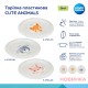 Тарілка дитяча Canpol babies CUTE ANIMALS пластикова, блакитна (4/411_blu2)