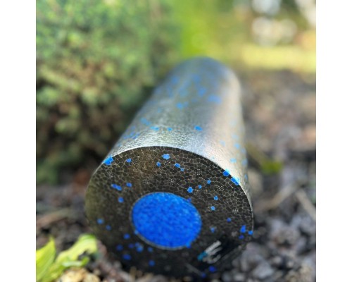 Масажний ролик PowerPlay PP-4348 2 in 1 EPP Foam Roller 33x14см Чорно/Синій (PP_4348_Blue_(33*14))