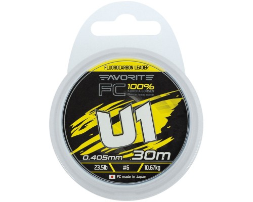Флюорокарбон Favorite U1 FC 30m 6.0/0.405mm 23.5lb/10.67kg (1693.12.18)