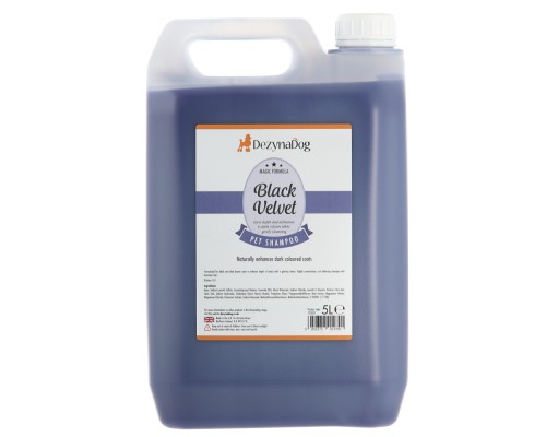 Шампунь для тварин Dezynadog Black Velvet Colour Enhance для відновлення і посилення кольору чорної та темно-коричневої шерст (5052372014791)