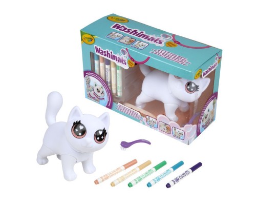 Набір для творчості Crayola Washimals Котик- велетень, з фломастерами 5 шт (74-7518)