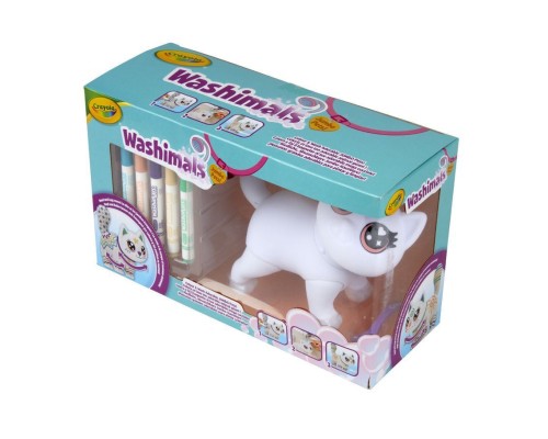 Набір для творчості Crayola Washimals Котик- велетень, з фломастерами 5 шт (74-7518)