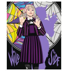 Картина по номерам Santi Wednesday Enid Sinclair werewolf 40х50 см (955361)