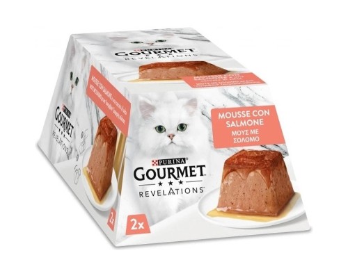Паштет для котів Purina Gourmet Revelations мус з лососем 2х57 г (7613287071217)