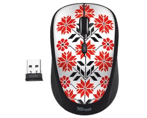 Мишка Trust Yvi Wireless Mouse - Ukrainian style - snow (20285)