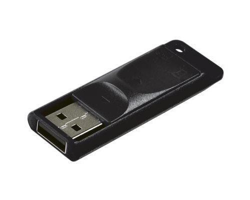 USB флеш накопичувач Verbatim 64GB Slider Black USB 2.0 (98698) 