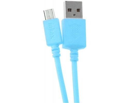 Дата кабель USB 2.0 AM to Micro 5P 2.0m CK-08 Blue Inkax (F_62191)