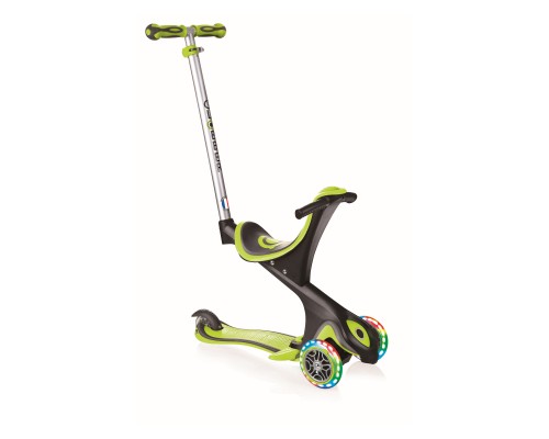 Самокат Globber EVO COMFORT LIGHTS 5 в 1 Зелений (459-106)