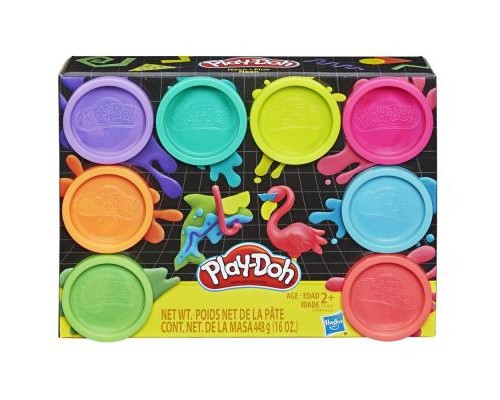 Набір для творчості Hasbro Play Doh 8 кольорів Неон (E5063)