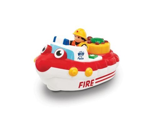 Розвиваюча іграшка Wow Toys Пожежний човен Фелікс (01017)