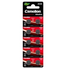 Батарейка AG6 / LR920 / LR69 / V6GA Alkaline * 10 Camelion (AG6-BP10)