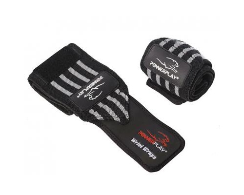 Бинт для спорту PowerPlay 3081 Чорно-Сірі (PP_3081_Grey)
