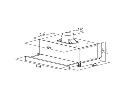 Витяжка кухонна Pyramida TLX2-50 IX