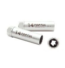 Головка торцева Toptul 12-гранна свічкова 14мм 3/8