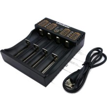 Зарядний пристрій для акумуляторів Liitokala 4 Slots, LCD дисплей, Li-ion/Ni-MH/Ni-Cd/AA/ААA/AAAA/С (lii-402)