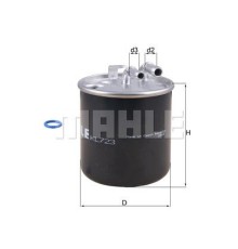 Фільтр паливний Mahle KL723D