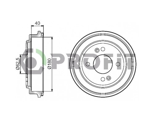 Гальмівний барабан Profit 5020-0042