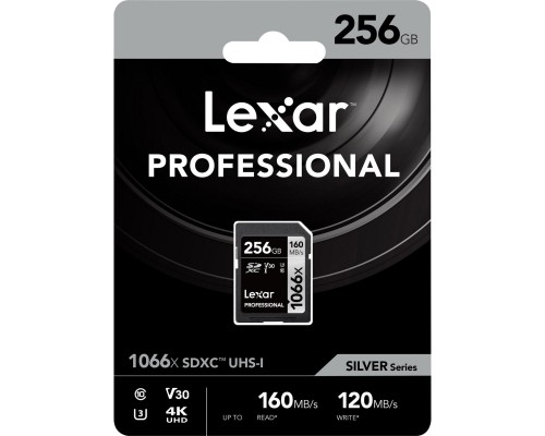 Карта пам'яті Lexar 256GB SDXC class 10 UHS-II V30 U3 1066x White (LSD1066256G-BNNNG)